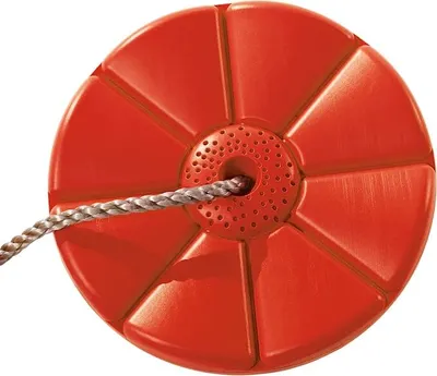 Immagine prodotto di TRIBECCO Altalena Fiore Ruota a dondolo Disco a dondolo Parco giochi Sedile a dondolo Plastica antiscivolo (Rosso)
