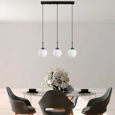 Produktbild von Opviq, Orbýtal - 15-14011, Kronleuchter, Schwarz, METALLKÖRPER, 65 x 15 x 115 cm