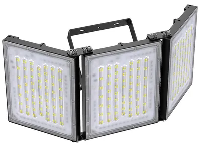 LED-Außenstrahler 600W 60000lm 6000K IP66 3 Köpfe