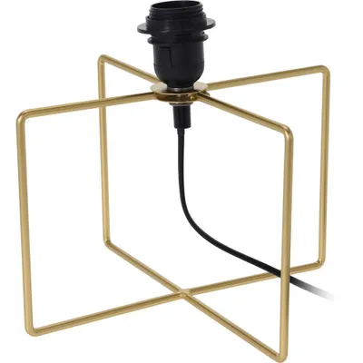 Obrázek produktu pro Stolní lampa, čtvercový LOFT, barva zlatá, 25 cm