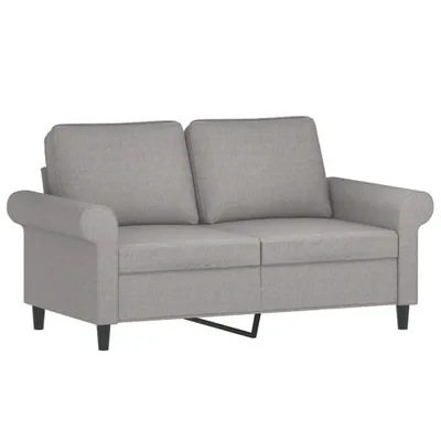 Zdjęcie produktu dla vidaXL 2-osobowa sofa jasnoszara 120 cm tkanina