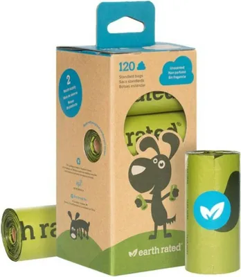 Produktbild von Earth Rated Hundekotbeutel auslaufsichere Nachfüllrollen unparfümiert 120 Stück