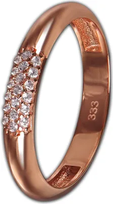 Image de GoldDream bague taille 60 19,1 or véritable333 or rose blanc D2GDR559E60