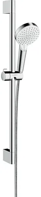 Image de HANSGROHE Set de douche Vario EcoSmart avec barre Unica'Croma 65 cm blanc/chromé Crometta