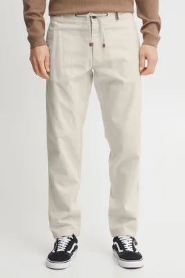 Produktbild von INDICODE IDIves Herren Leinenhose Sommerhose Lange Stoffhose mit Kordel Gürtelschlaufen Leinenmix Eingrifftaschen Regular fit