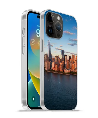 Produktbild von MuchoWow® Handyhülle Schutzhülle Hülle für Apple iPhone 14 Pro Max New York - Skyline - Boot Silikon Softcase Handy Hülle - Hardcover