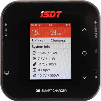 Obrázok produktu pre ISDT Q8 BattGo 500W 20A Vysokovýkonný nabíjač na batérie pre 1-8S Lipo KSX3844