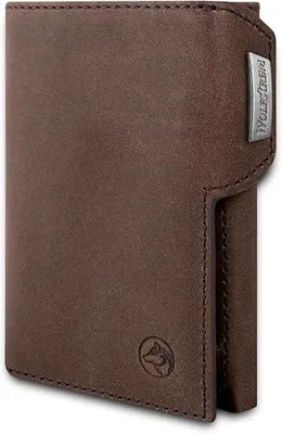 Zdjęcie produktu dla Portfel męski slim wallet skórzany RFID 11 kart dla mężczyzny