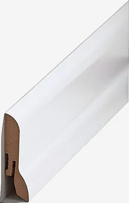 Produktbild von Sockelleiste MDF 20 x 60 Weiß RAL 9016 Foliert Fußleiste