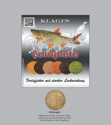 Produktbild von Klages Complete Fertigfutter 1kg Rotauge