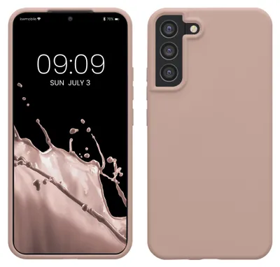 Produktbild von kwmobile Handyhülle für Samsung Galaxy S22 Plus Hülle - Case Silikon - Kabelloses Laden - Schutzhülle Cover in Altrosa matt