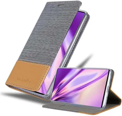 Obrázek produktu pro Cadorabo pouzdro pro Samsung Galaxy NOTE 10 Protective Case in Grey Pouzdro na mobilní telefon Book Case Cover