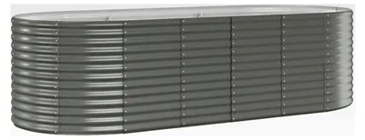 Produktbild von Hochbeet aus verzinktem Stahl 249x100x68 cm Grau