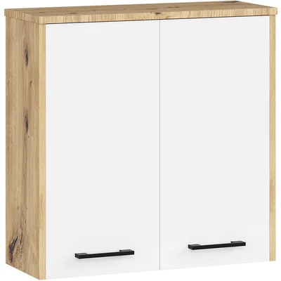 Image de Akord Meuble Mural Étroit Artisan/Blanc 22X60X60