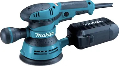 Produktbild von Makita BO5041 Profi-Elektro-Exzenterschleifer, 300 Watt, 125 mm Schleiffläche, variable Geschwindigkeit, Staubabsaugung