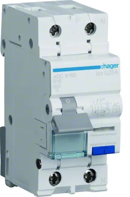Immagine prodotto di Interruttore differenziale 2P 16A B 0,03A tipo AC ADC916D