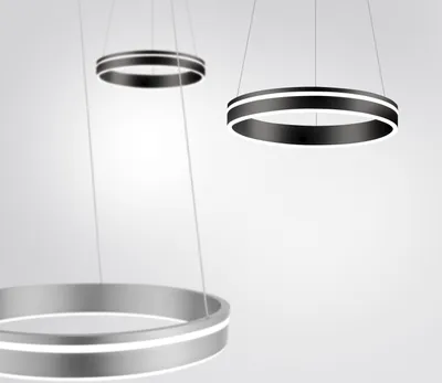 Produktbild von Paul Neuhaus LED Pendellampe CCT Q-Vito  Ring Pendelleuchte Ring Works with Alexa, Farbwechsel anthrazit Wohnzimmer, Esszimmer, Küche 8410-55, 8410-13