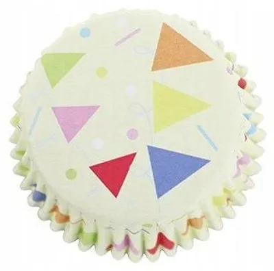 Produktbild von PME Cupcake Cases Foil Lined, Cupcake-/Muffin-Cups, Rund, Gerillte Oberfläche, Mehrfarbig, Papier, 28 mm