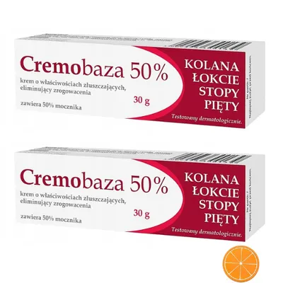 Produktbild von 2x Cremobaza 50% – Intensiv Peeling-Creme gegen Hornhaut. + Tassenuntersetzer MiL4