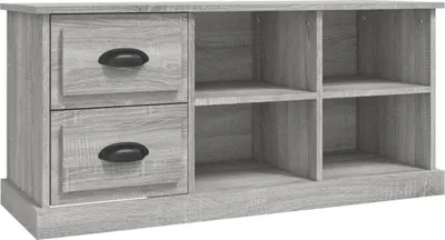 Imagen del producto de Mueble de televisión gris Sonoma, 102x35,5x47,5 cm, fabricado en material de madera