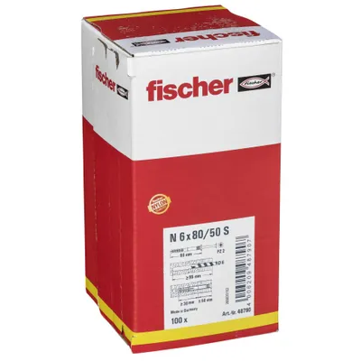 Produktbild von Fischer Nageldübel N 6x80/50 S 100 St.
