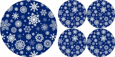 Produktbild von Tischunterlagen Filz Tischsets Rund Tischmatten Moderne Platzmatten 1+ 4 SNOW 33cm 16cm