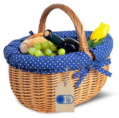 Productafbeelding van Creative Home Grote picknickmand, 43 x 32 x 37 cm, Natuurlijk bruin