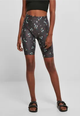 Produktbild von Urban Classics TB4791 | Ladies Soft AOP Cycle Shorts Damen Radlerhose - Farbe: blackfloret - Größe: XS