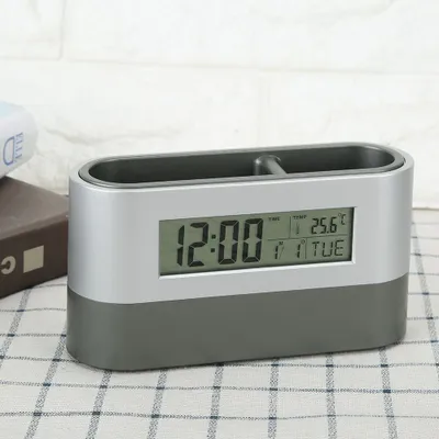 Produktbild von LCD-Uhr,Digitaluhr,Elektronische Uhr,Stifthalteruhr,Stiftaufbewahrungsbox