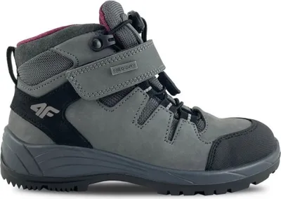 Produktbild von Kinder Winterstiefel, knöchelhoch, mit Klettverschluss und Schnellschnürsystem, Grau