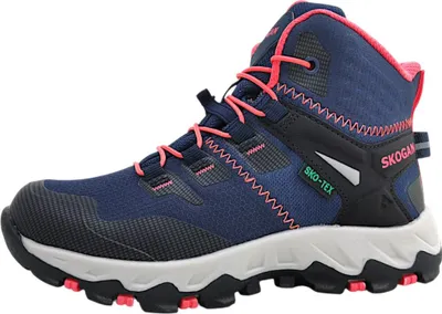 Image de Skogan Aino : Bottines à lacets bleues pour filles, chaussures d'intérieur
