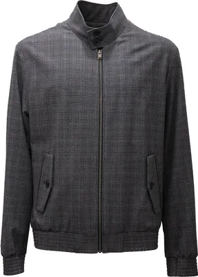Produktbild von 6474AD giubbotto uomo SELECTED grau/schwarz karierte Jacke Mann