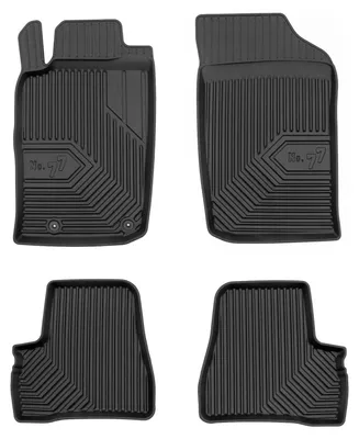 Image de Tapis de sol en caoutchouc pour Peugeot 206 1998-2009 – 4 pièces, noirs, sur mesure