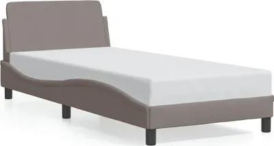 Obrázek produktu pro vidaXL Rám postele s čelem "Dover" Taupe 90x200 cm látka