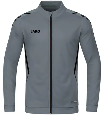 Produktbild von Jako Challenge Polyesterjacke Damen - Steingrau / Schwarz