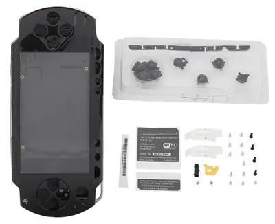 Obrázek produktu pro Kryt pouzdra, náhradní sada pouzdra s plným krytem a sadou tlačítek pro PSP 1000 (černá)