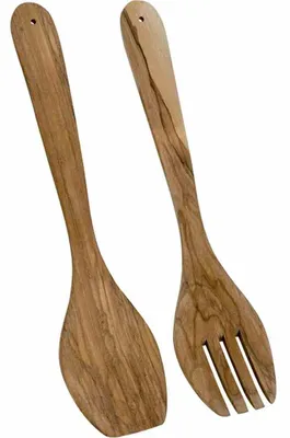 Produktbild von METALTEX 580630010 Salatbesteck 30 cm aus Olivenholz