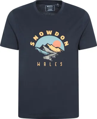 Produktbild von Mountain Warehouse - "Snowdon" T-Shirt für Herren kurzärmlig MW4150 (M) (Marineblau)