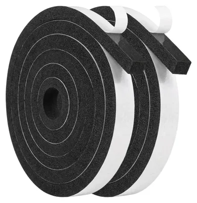 Imagen del producto de Burlete de espuma autoadhesivo para puertas y ventanas - Tira de espuma - 12 mm x 10 mm - 2 rollos