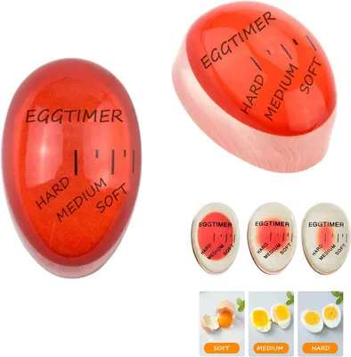 Zdjęcie produktu dla Timer do gotowania jajek zmiana koloru 2 sztuki bezpieczny nietoksyczny kuchenny