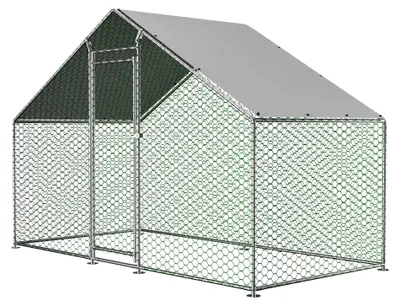 Produktbild von Hühnerstall, wetterfest, abschließbares Design, grün