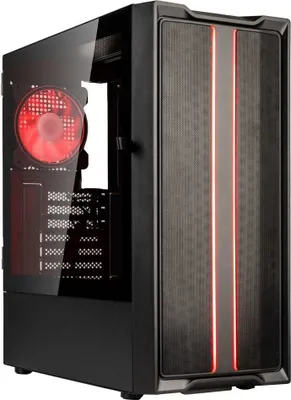 Produktbild von Kolink Inspire K12 ARGB, Midi Tower, PC, Schwarz, Transparent, ATX, ITX, micro ATX, Kunststoff, Stahl, Gehärtetes Glas, Gaming