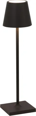 Immagine prodotto di Lampada a led da tavolo Poldina Pro Micro Nero ricaricabile e dimmerabile con batteria fino a 12 ore