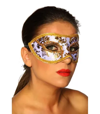 Produktbild von Verkleidungsmaske Venezianische Maske Karneval in gold-weiß