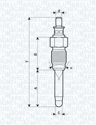 Produktbild von MAGNETI MARELLI 062900059304 Diesel Glühkerze für RENAULT MEGANE I (BA0/1)