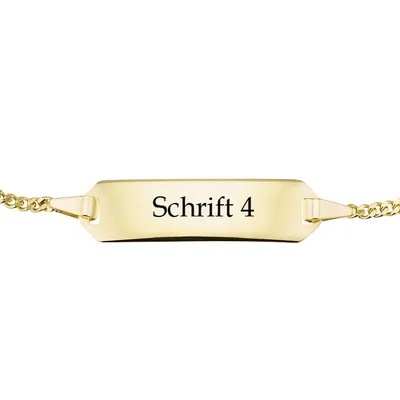 Produktbild von MATERIA by Matthias Wagner Kinder Gravur Armband Herz Anhänger 333 Gold 12cm 14cm GA-13