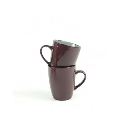 Immagine prodotto di Set di 2 tazze da caffè MICHELINO - 300 ml per tazza, rosso elegante e pratico