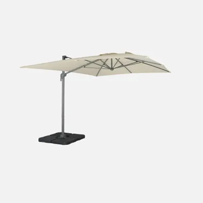 Produktbild von sweeek - Rechteckiger Ampelschirm 3x4 m - Ecru