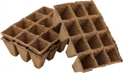 Produktbild von Anzuchttöpfe, Holzfaser, 4 x 4 cm, 36 Stück