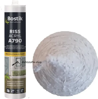 Produktbild von Bostik A790 Riss Acryl weiss 300ml Kartusche 1K Struktur Acryl Dichtstoff